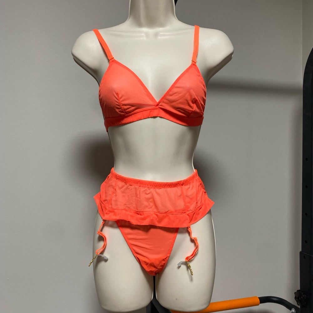 Women's Orange Intimate Set
